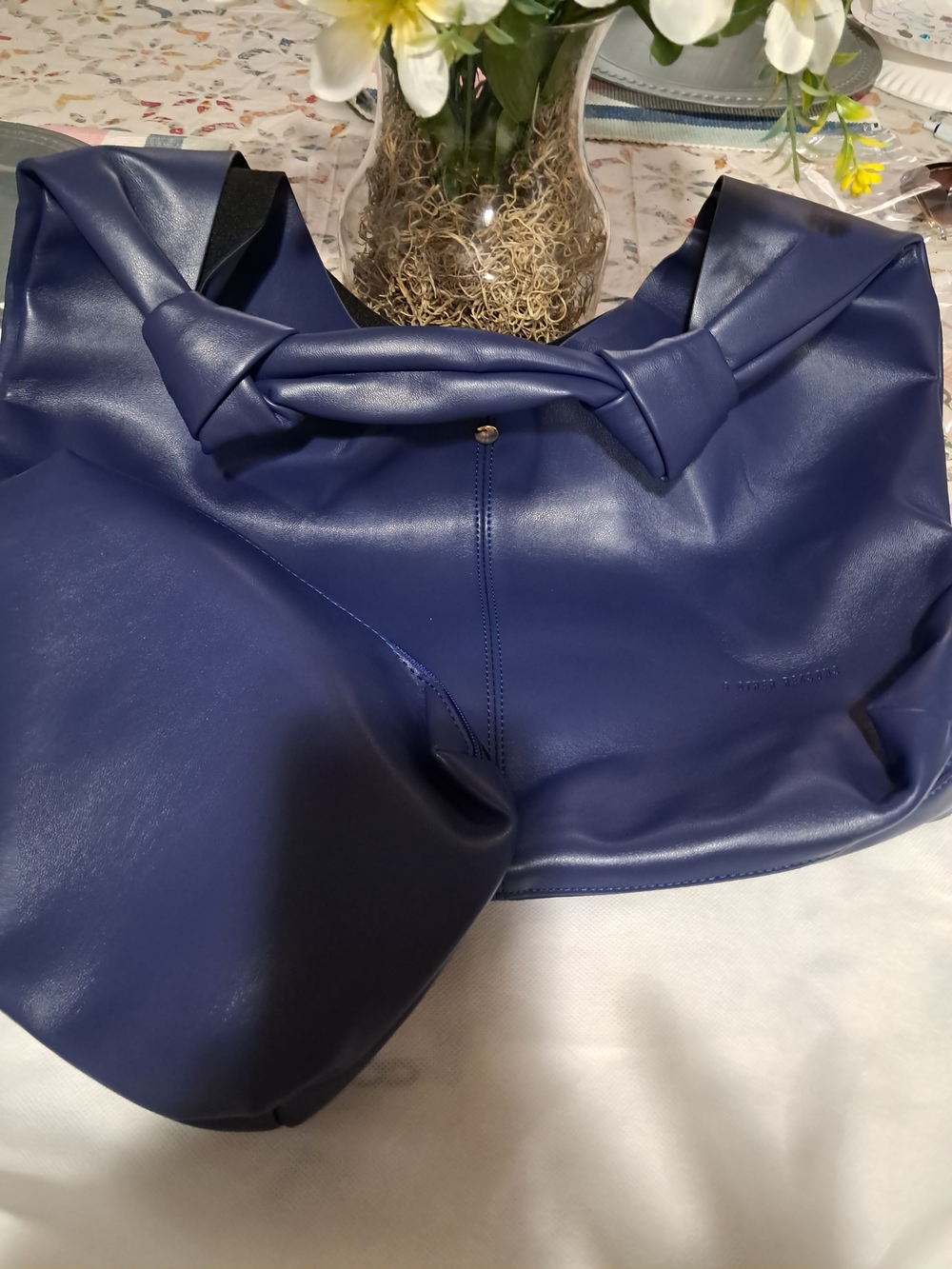 8 Other Reasons Navy Knot-Handle Tote